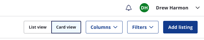 Create a Listing 1 Create a Listing 1